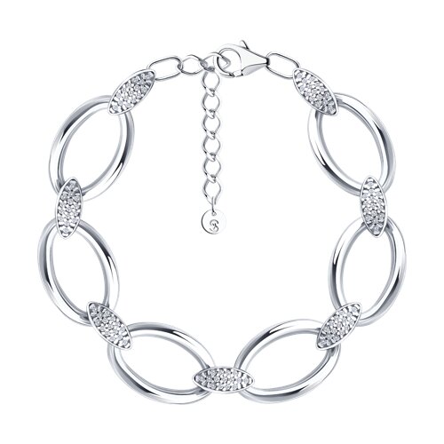 Браслет SOKOLOV - Серебро 925, Фианит (арт. 94051503)