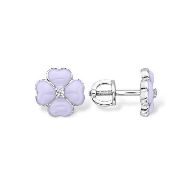 Серьги EFREMOV - Серебро 925, Фианит, Эмаль (арт. 12104113312-501)