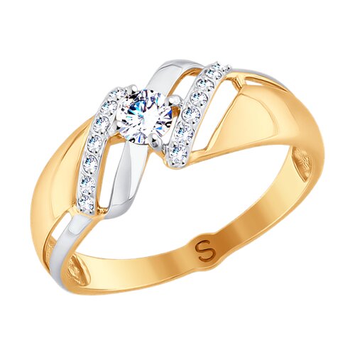 Кольцо SOKOLOV - Золото 375, Фианит (арт. 017771-4)