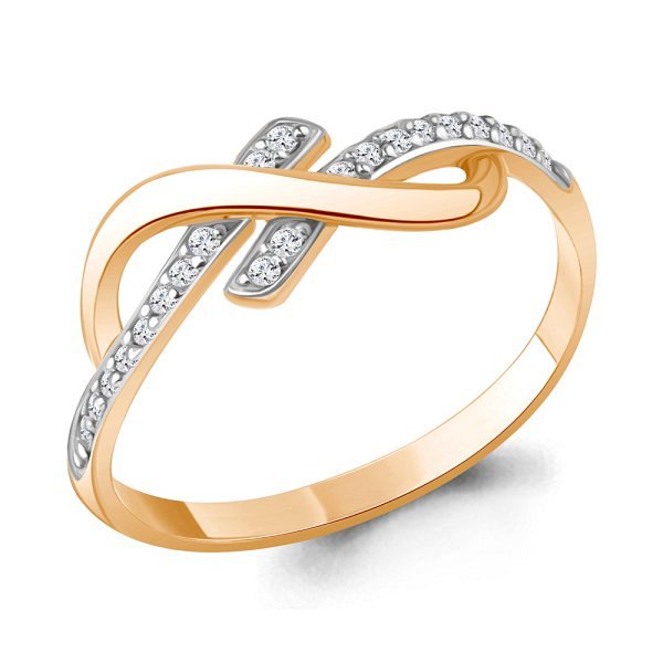 Кольцо Аквамарин - Золото 375, Фианит (арт. 63434А.8)