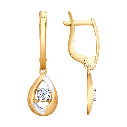 Серьги SOKOLOV - Золото 375, Фианит (арт. 027820-4)