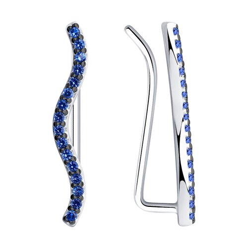 Серьги SOKOLOV - Серебро 925, Фианит (арт. 94023861)