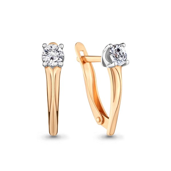 Серьги Аквамарин - Золото 375, Фианит (арт. 436271.8)