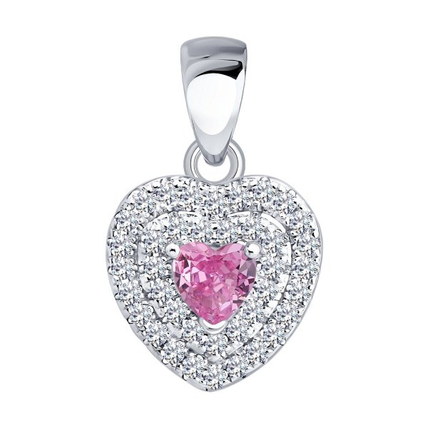 Подвеска SOKOLOV - Серебро 925, Фианит (арт. 94033300-91)