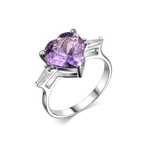 Кольцо Дар - Серебро 925, Синтетический александрит, Фианит (арт. К-3751рс946200)
