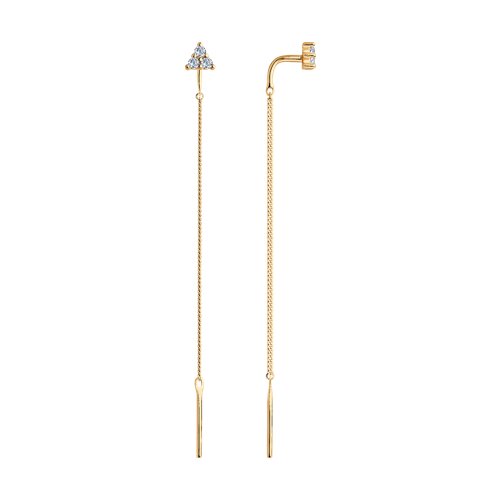 Серьги SOKOLOV - Серебро 925, Фианит (арт. 93021133)