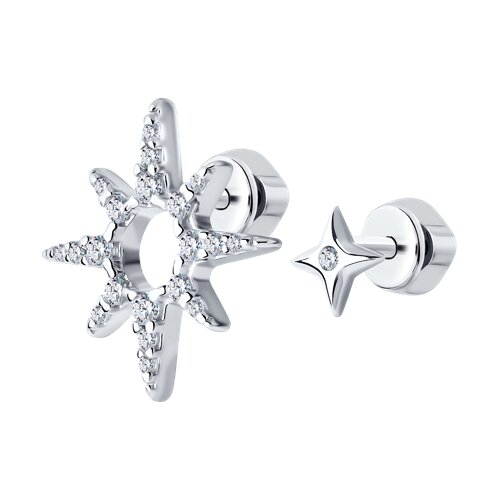 Серьги SOKOLOV - Серебро 925, Фианит (арт. 94025746)