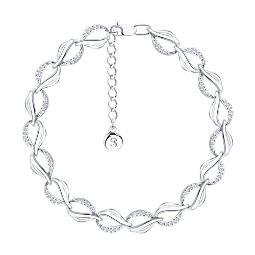 Браслет SOKOLOV - Серебро 925, Фианит (арт. 94050364)