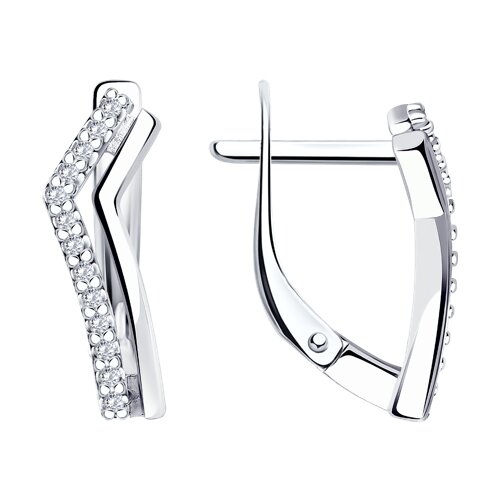 Серьги Diamant - Серебро 925, Фианит (арт. 94-120-01595-2)