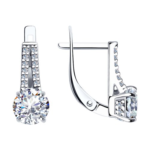 Серьги SOKOLOV - Серебро 925, Фианит (арт. 94023670)