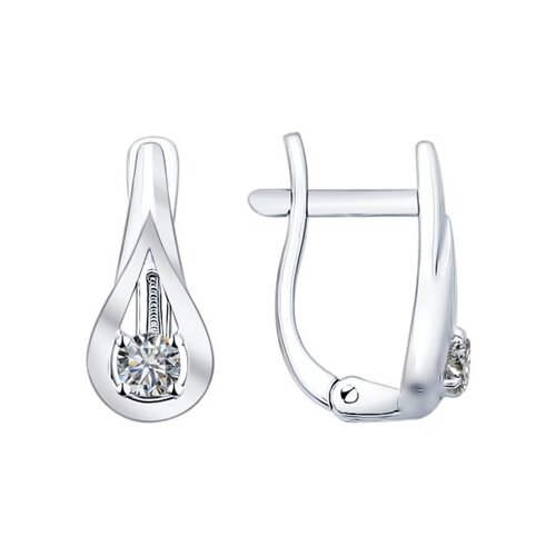 Серьги SOKOLOV - Серебро 925, Фианит (арт. 94021825)