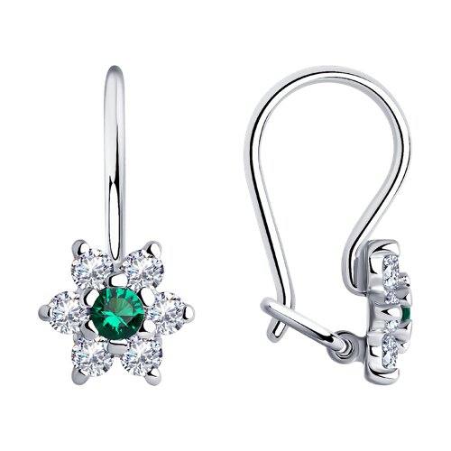 Серьги SOKOLOV - Серебро 925, Фианит (арт. 94026646)