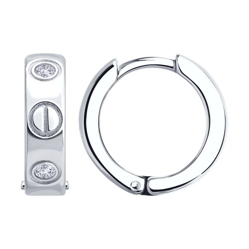 Серьги SOKOLOV - Серебро 925, Фианит (арт. 94027209)