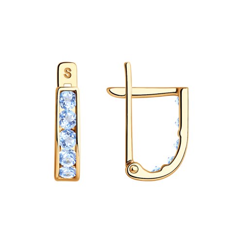 Серьги SOKOLOV - Золото 375, Фианит (арт. 021500-4)