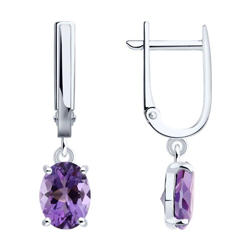 Серьги SOKOLOV - Серебро 925, Аметист (арт. 92023162)