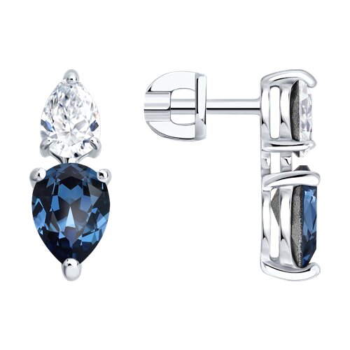 Серьги Diamant - Серебро 925, Кристалл (арт. 94-122-00047-1)