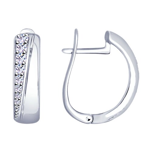 Серьги SOKOLOV - Серебро 925, Фианит (арт. 94022820)