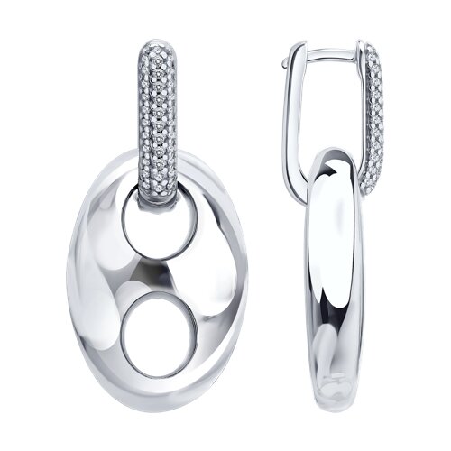 Серьги SOKOLOV - Серебро 925, Фианит (арт. 94027730)