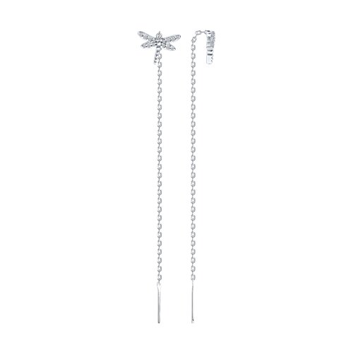 Серьги SOKOLOV - Серебро 925, Фианит (арт. 94026852)