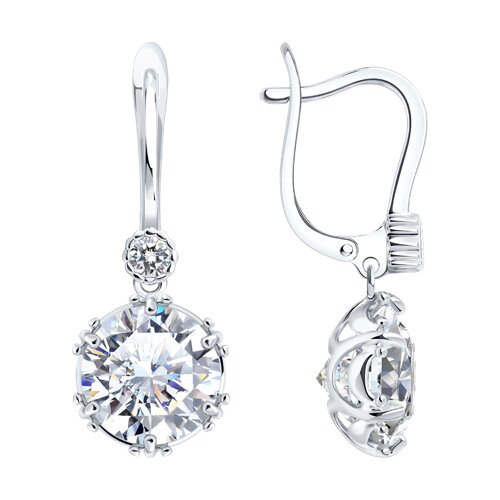 Серьги SOKOLOV - Серебро 925, Фианит (арт. 94027570)