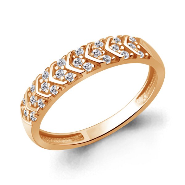 Кольцо Аквамарин - Серебро 925, Фианит (арт. 600720А.6)