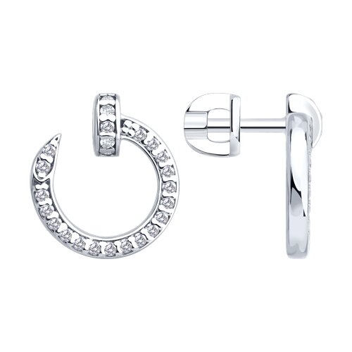 Серьги SOKOLOV - Серебро 925, Фианит (арт. 94027213)