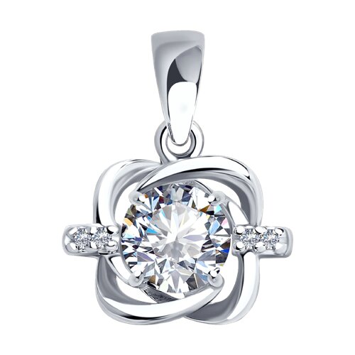 Подвеска SOKOLOV - Серебро 925, Фианит (арт. 94032137)