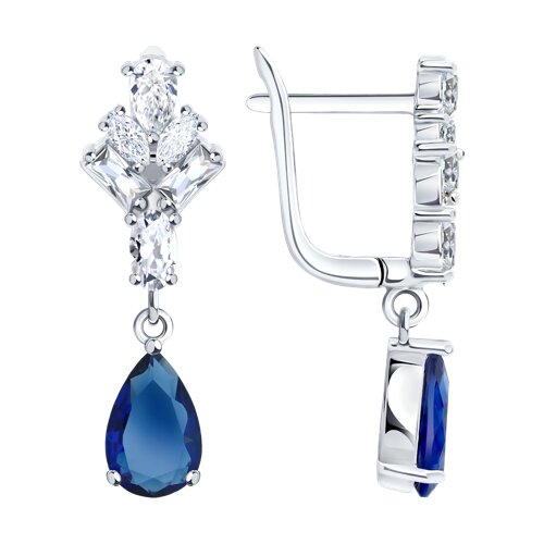 Серьги SOKOLOV - Серебро 925, Фианит (арт. 94027163-91)