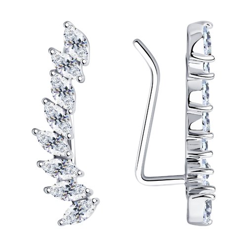 Серьги SOKOLOV - Серебро 925, Фианит (арт. 94024257)