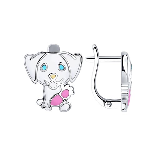 Серьги SOKOLOV - Серебро 925, Эмаль (арт. 94024213)