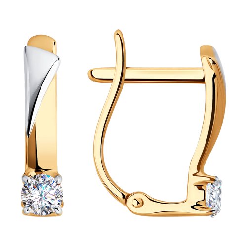 Серьги SOKOLOV - Золото 585, Фианит (арт. 028146)