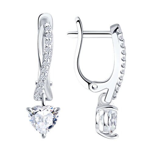 Серьги SOKOLOV - Серебро 925, Фианит (арт. 94027289)