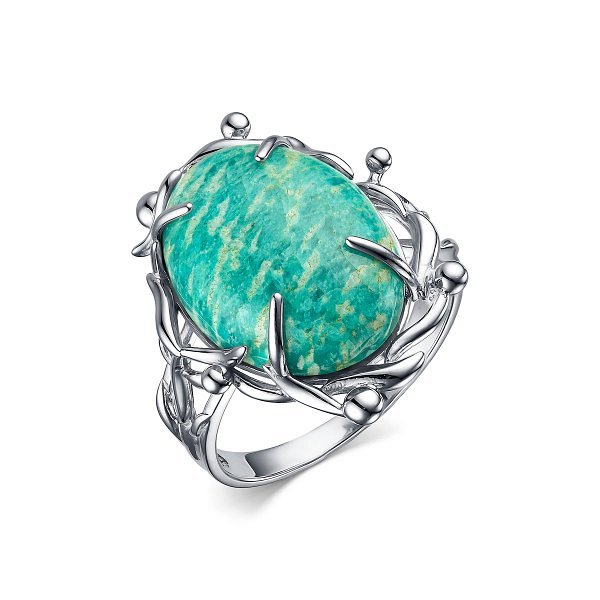 Кольцо Дар - Серебро 925, Амазонит (арт. К-3872рк460)