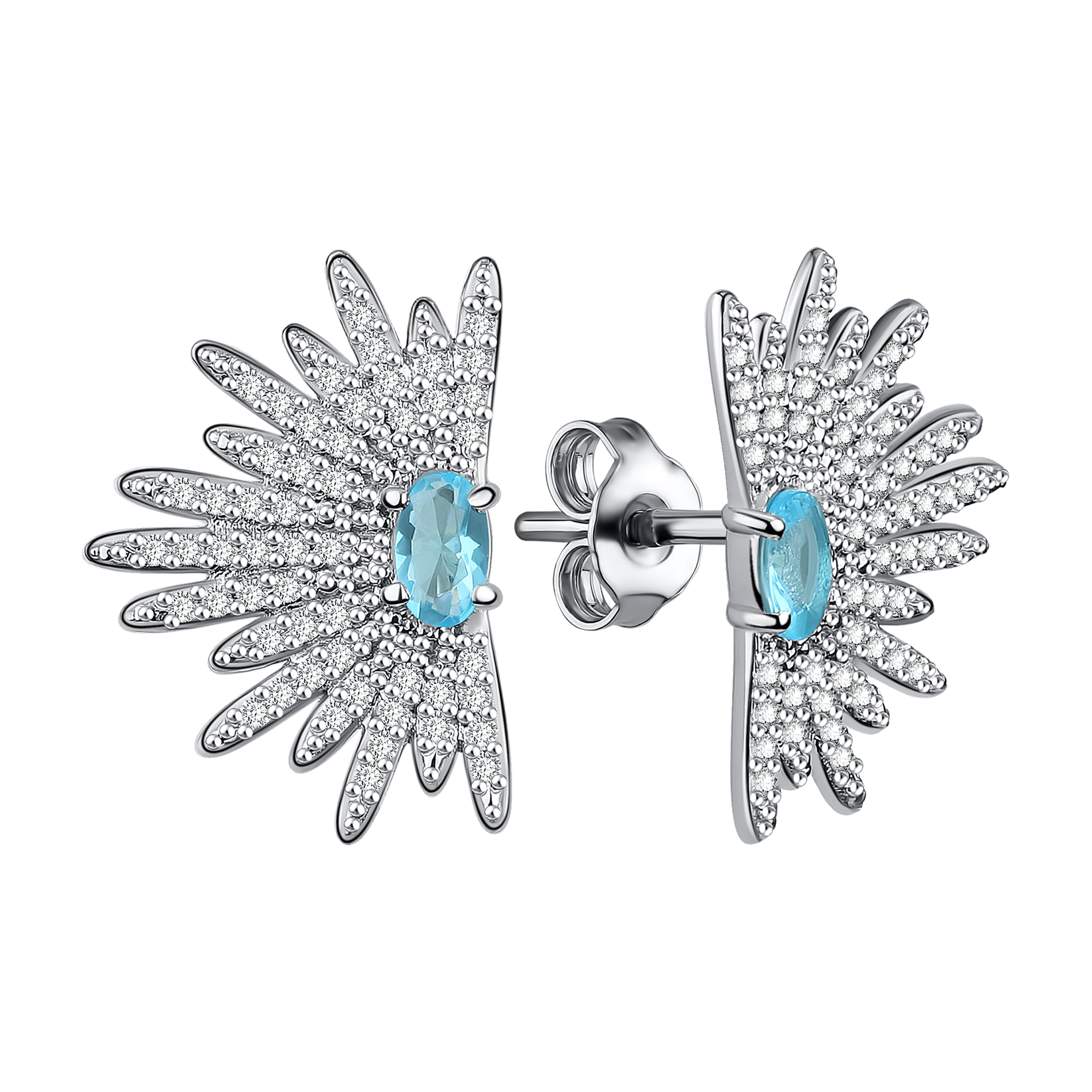 Серьги Talant - Серебро 925, Фианит (арт. 12-72-0009-17336)