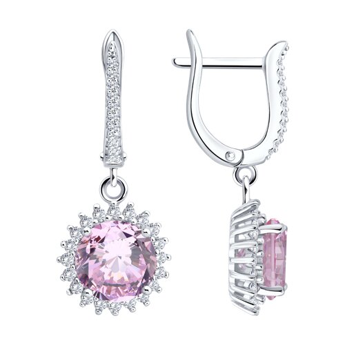 Серьги SOKOLOV - Серебро 925, Фианит (арт. 94027181-91)