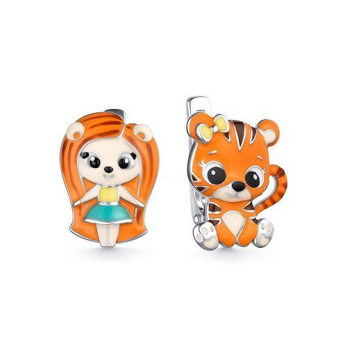 Серьги Мириада - Серебро 925, Эмаль (арт. 901022734)