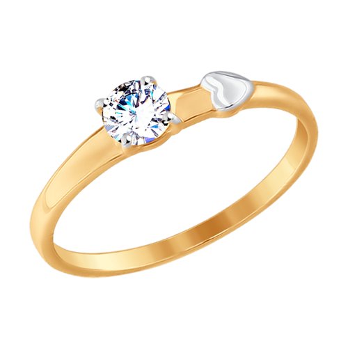 Кольцо SOKOLOV - Золото 375, Фианит (арт. 017581-4)