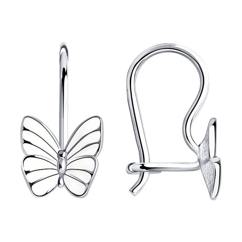 Серьги SOKOLOV - Серебро 925, Эмаль (арт. 94021638)