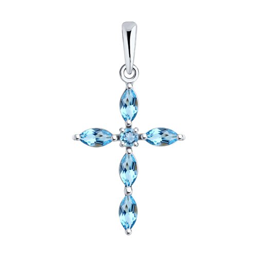 Подвеска Diamant - Золото 585, Топаз (арт. 52-330-02045-1)