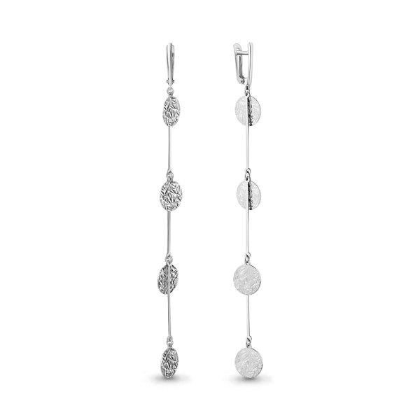 Серьги Аквамарин - Серебро 925 (арт. 36124.5)