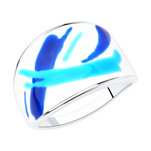 Кольцо Diamant - Серебро 925, Эмаль (арт. 94-110-01047-1)