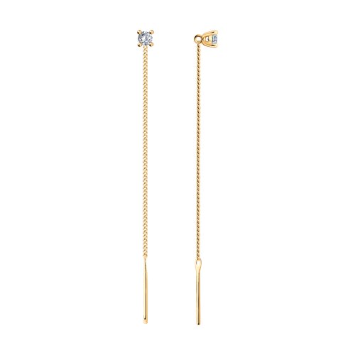 Серьги SOKOLOV - Серебро 925, Фианит (арт. 93022441)