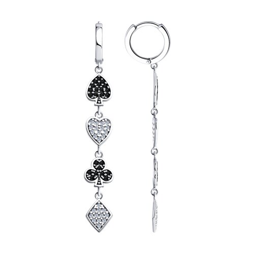 Серьги SOKOLOV - Серебро 925, Фианит (арт. 94026469)