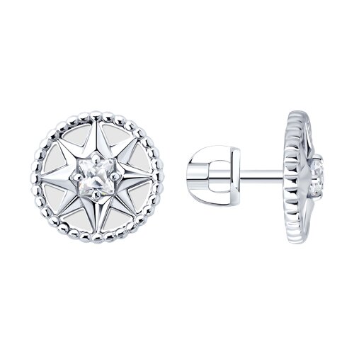 Серьги SOKOLOV - Серебро 925, Фианит (арт. 94027124)