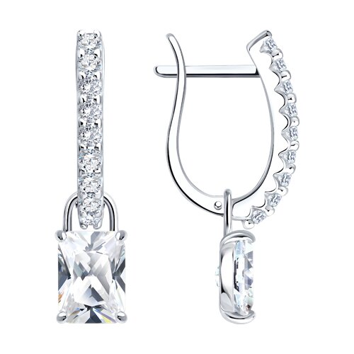 Серьги Diamant - Серебро 925, Фианит (арт. 94-121-00212-1)