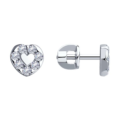 Серьги SOKOLOV - Серебро 925, Фианит (арт. 94020088)