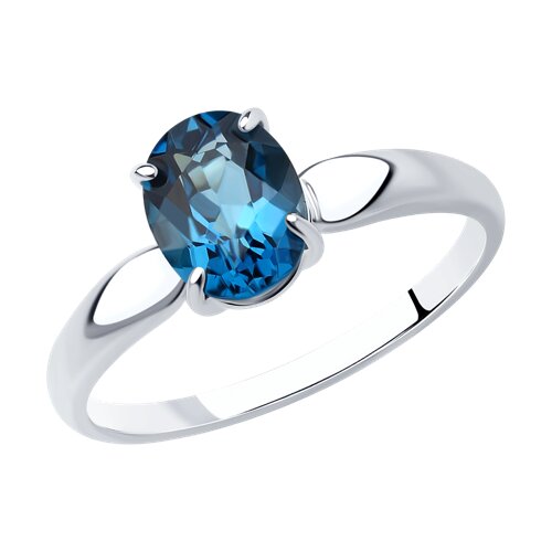 Кольцо SOKOLOV - Серебро 925, Топаз лондон (арт. 92012023)