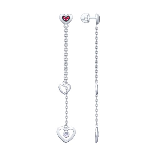 Серьги SOKOLOV - Серебро 925, Фианит (арт. 94023096)