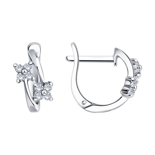 Серьги SOKOLOV - Серебро 925, Фианит (арт. 94020111)