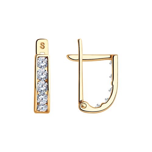 Серьги SOKOLOV - Золото 375, Фианит (арт. 021499-4)